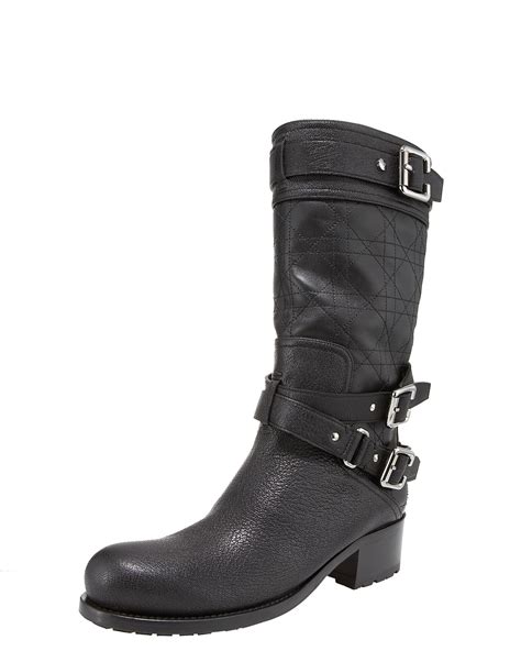 Christian Dior Biker Motorcycle Boot .